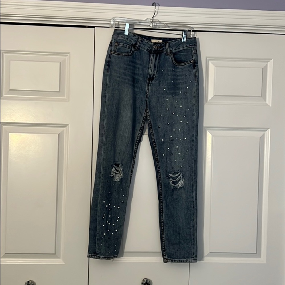 Jella C pearl beaded Jeans